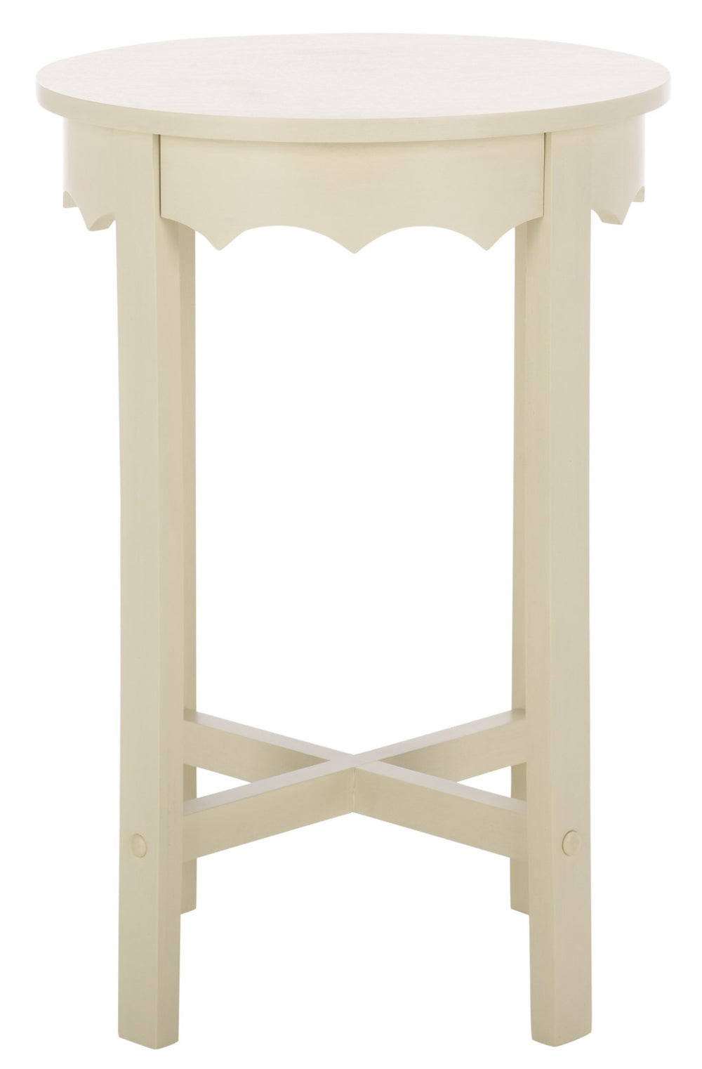 Safavieh Seraphina Round Accent Table – Stylish Minimalist Design For Modern Living Spaces And Versatile Decor Sand ACC5729A