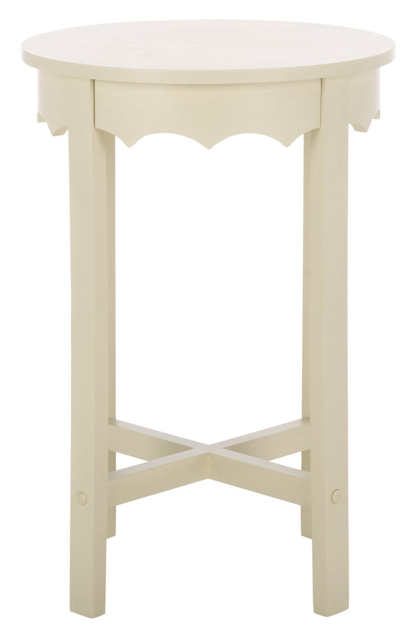 Safavieh Seraphina Round Accent Table – Stylish Minimalist Design For Modern Living Spaces And Versatile Decor Sand ACC5729A