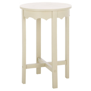 Safavieh Seraphina Round Accent Table – Stylish Minimalist Design For Modern Living Spaces And Versatile Decor Sand ACC5729A