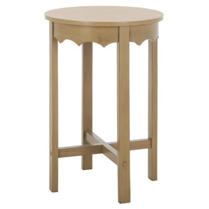 Safavieh Seraphina Round Accent Table – Stylish Minimalist Design For Modern Living Spaces And Versatile Decor Desert Brown ACC5729B