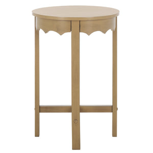 Safavieh Seraphina Round Accent Table – Stylish Minimalist Design For Modern Living Spaces And Versatile Decor Desert Brown ACC5729B