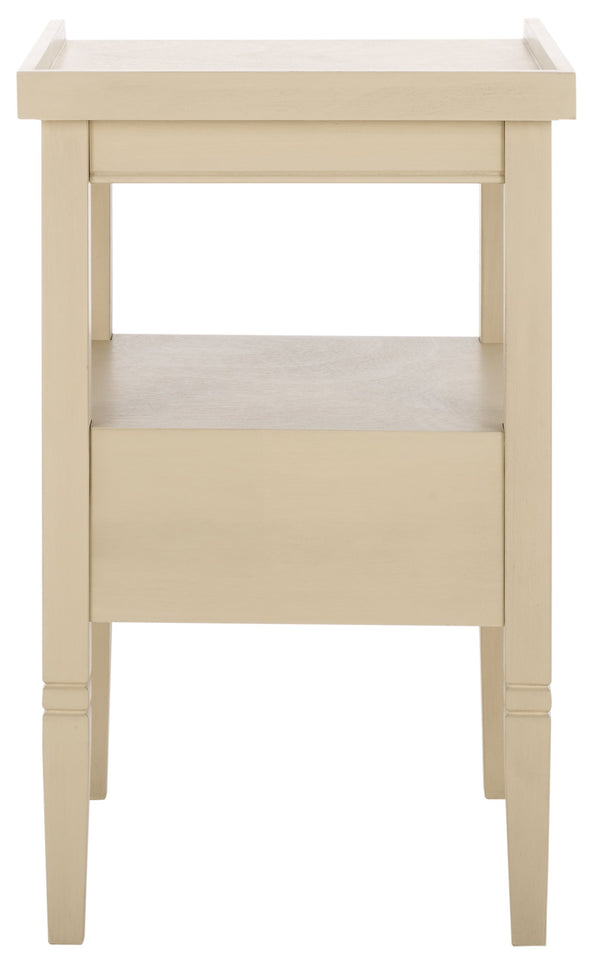 Safavieh Araminta One Drawer Accent Table - Stylish Storage Solution For Your Home Decor Needs Sand Pine Wood,Mdf Acc5730a