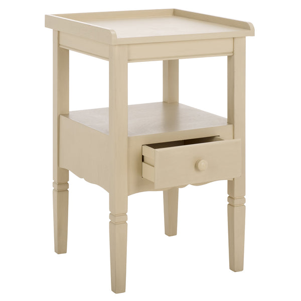 Safavieh Araminta One Drawer Accent Table - Stylish Storage Solution For Your Home Decor Needs Sand Pine Wood,Mdf Acc5730a