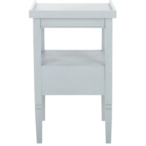 Safavieh Araminta One Drawer Accent Table - Stylish Storage Solution For Your Home Decor Needs Winter Sky Pine Wood,Mdf Acc5730b