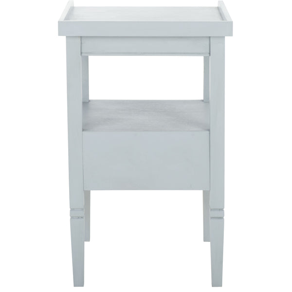 Safavieh Araminta One Drawer Accent Table - Stylish Storage Solution For Your Home Decor Needs Winter Sky Pine Wood,Mdf Acc5730b