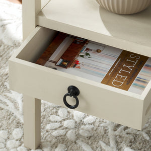 Safavieh Darlyn One Drawer Accent Table - Stylish Storage Solution For Living Room, Bedroom, Or Entryway Sand Pine Wood,Mdf Acc5731a