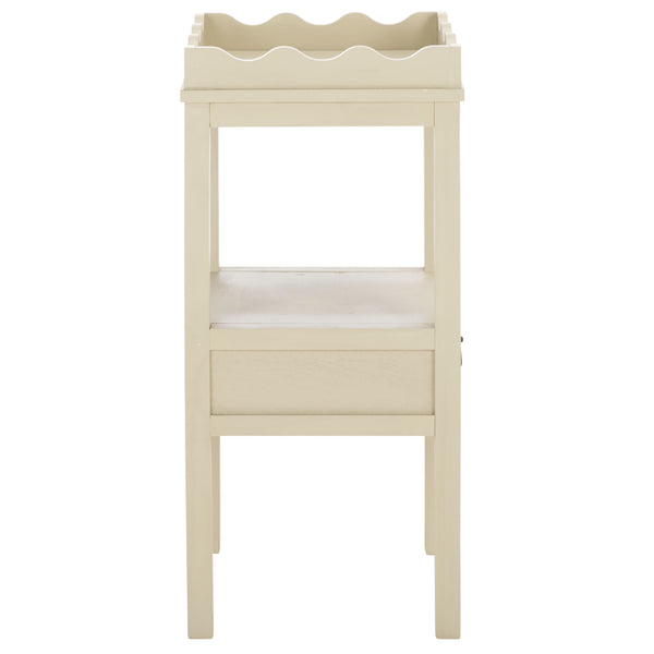 Safavieh Darlyn One Drawer Accent Table - Stylish Storage Solution For Living Room, Bedroom, Or Entryway Sand Pine Wood,Mdf Acc5731a