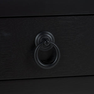 Safavieh Darlyn One Drawer Accent Table - Stylish Storage Solution For Living Room, Bedroom, Or Entryway Matte Black , Pine Wood,Mdf Acc5731b