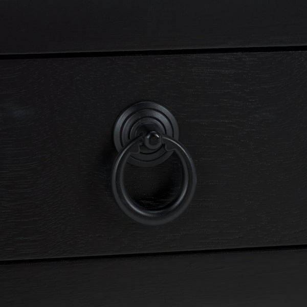 Safavieh Darlyn One Drawer Accent Table - Stylish Storage Solution For Living Room, Bedroom, Or Entryway Matte Black , Pine Wood,Mdf Acc5731b