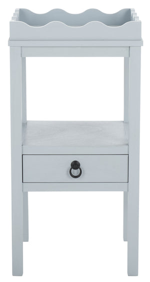 Safavieh Darlyn One Drawer Accent Table - Stylish Storage Solution For Living Room, Bedroom, Or Entryway Winter Sky Pine Wood,Mdf Acc5731c