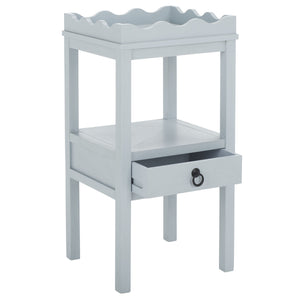 Safavieh Darlyn One Drawer Accent Table - Stylish Storage Solution For Living Room, Bedroom, Or Entryway Winter Sky Pine Wood,Mdf Acc5731c