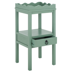 Safavieh Darlyn One Drawer Accent Table - Stylish Storage Solution For Living Room, Bedroom, Or Entryway Sage Pine Wood,Mdf Acc5731d