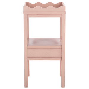 Safavieh Darlyn One Drawer Accent Table - Stylish Storage Solution For Living Room, Bedroom, Or Entryway Pink Pine Wood,Mdf Acc5731e