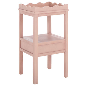 Safavieh Darlyn One Drawer Accent Table - Stylish Storage Solution For Living Room, Bedroom, Or Entryway Pink Pine Wood,Mdf Acc5731e