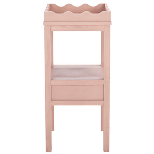 Safavieh Darlyn One Drawer Accent Table - Stylish Storage Solution For Living Room, Bedroom, Or Entryway Pink Pine Wood,Mdf Acc5731e