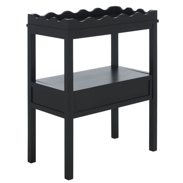 Safavieh Darlyn Rectangle Accent Table - Elegant Design For Living Rooms, Bedrooms & Hallways, Versatile Style Matte Black , Pine Wood,Mdf Acc5732b