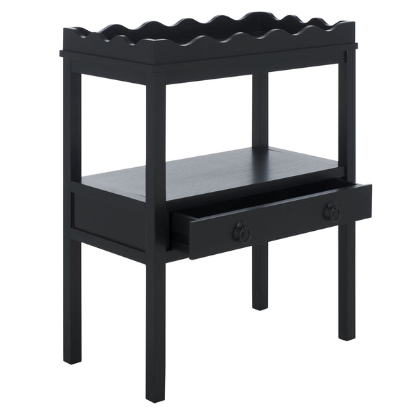 Safavieh Darlyn Rectangle Accent Table - Elegant Design For Living Rooms, Bedrooms & Hallways, Versatile Style Matte Black , Pine Wood,Mdf Acc5732b