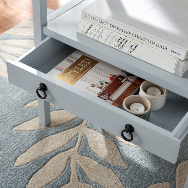 Safavieh Darlyn Rectangle Accent Table - Elegant Design For Living Room, Bedroom, Or Office With Durable Build Winter Sky ACC5732C