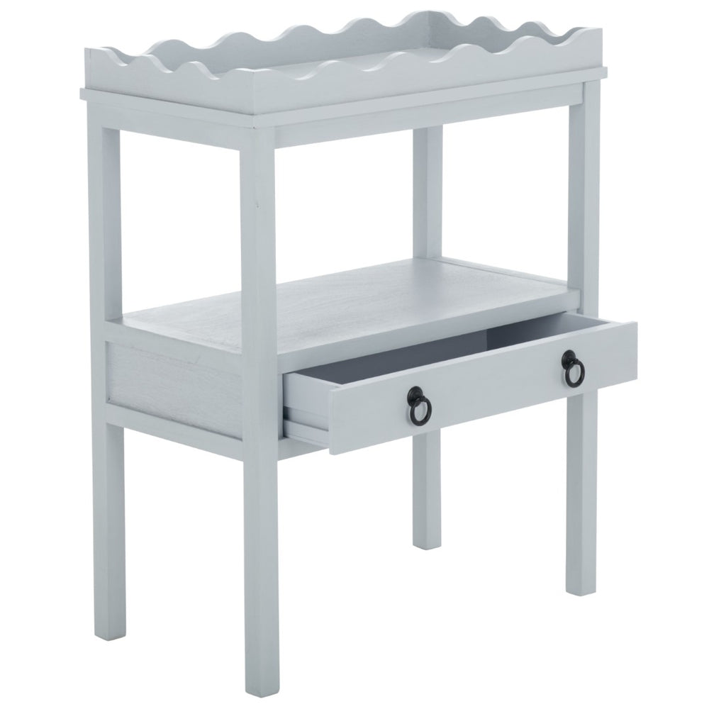 Safavieh Darlyn Rectangle Accent Table - Elegant Design For Living Room, Bedroom, Or Office With Durable Build Winter Sky ACC5732C