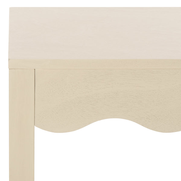 Safavieh Lilith Wave Accent Table - Stylish Sophistication For Living Rooms, Bedrooms, And Entryways Sand Pine Wood,Mdf Acc5733a