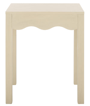 Safavieh Lilith Wave Accent Table - Stylish Sophistication For Living Rooms, Bedrooms, And Entryways Sand Pine Wood,Mdf Acc5733a