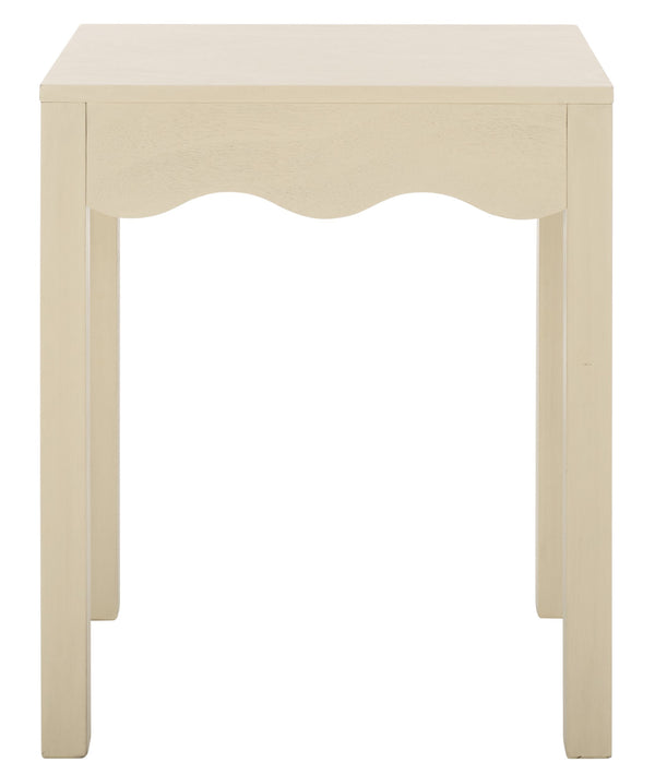 Safavieh Lilith Wave Accent Table - Stylish Sophistication For Living Rooms, Bedrooms, And Entryways Sand Pine Wood,Mdf Acc5733a
