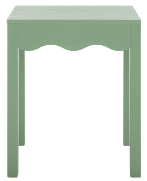 Safavieh Lilith Wave Accent Table - Stylish Sophistication For Living Rooms, Bedrooms, And Entryways Sage Pine Wood,Mdf Acc5733c