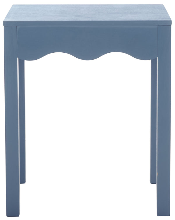 Safavieh Lilith Wave Accent Table - Stylish Sophistication For Living Rooms, Bedrooms, And Entryways Blue Pine Wood,Mdf Acc5733d