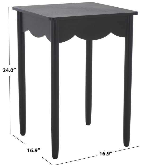 Safavieh Paislyn Accent Table: Elegant Design For Chic Interiors, Perfect For Living Rooms And Entryways Matte Black , Pine Wood,Mdf Acc5734b