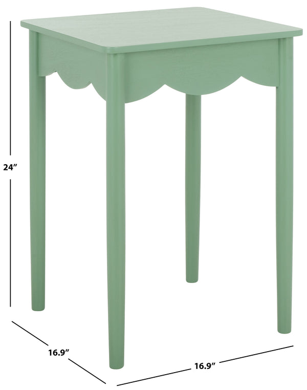 Safavieh Paislyn Accent Table: Elegant Design For Chic Interiors, Perfect For Living Rooms And Entryways Sage Pine Wood,Mdf Acc5734c