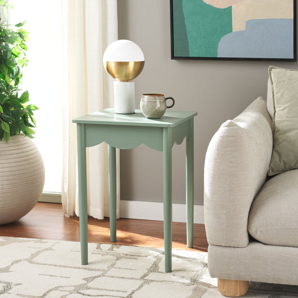 Safavieh Paislyn Accent Table: Elegant Design For Chic Interiors, Perfect For Living Rooms And Entryways Sage Pine Wood,Mdf Acc5734c