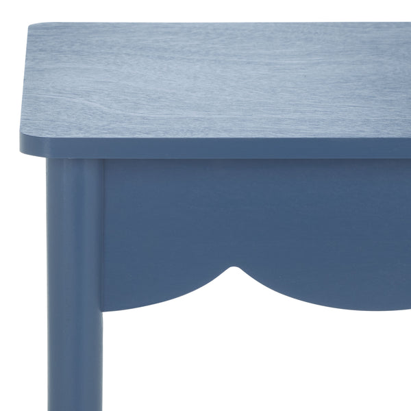 Safavieh Paislyn Accent Table: Elegant Design For Chic Interiors, Perfect For Living Rooms And Entryways Blue Pine Wood,Mdf Acc5734d