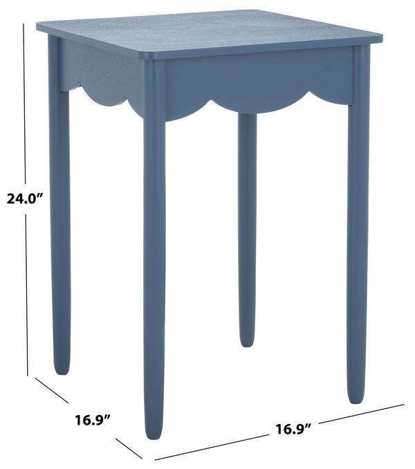 Safavieh Paislyn Accent Table: Elegant Design For Chic Interiors, Perfect For Living Rooms And Entryways Blue Pine Wood,Mdf Acc5734d