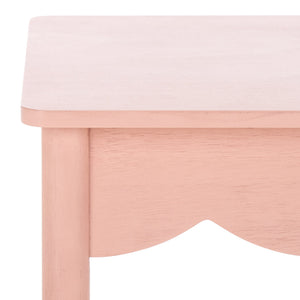 Safavieh Paislyn Accent Table: Elegant Design For Chic Interiors, Perfect For Living Rooms And Entryways Pink Pine Wood,Mdf Acc5734e