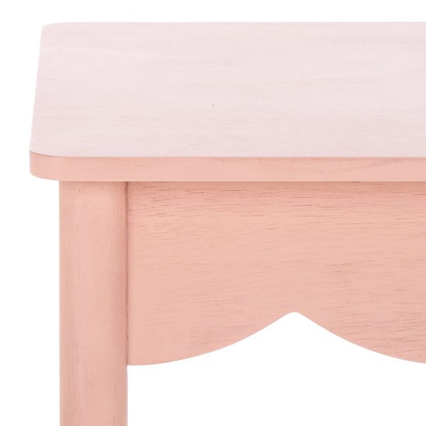 Safavieh Paislyn Accent Table: Elegant Design For Chic Interiors, Perfect For Living Rooms And Entryways Pink Pine Wood,Mdf Acc5734e