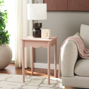 Safavieh Paislyn Accent Table: Elegant Design For Chic Interiors, Perfect For Living Rooms And Entryways Pink Pine Wood,Mdf Acc5734e
