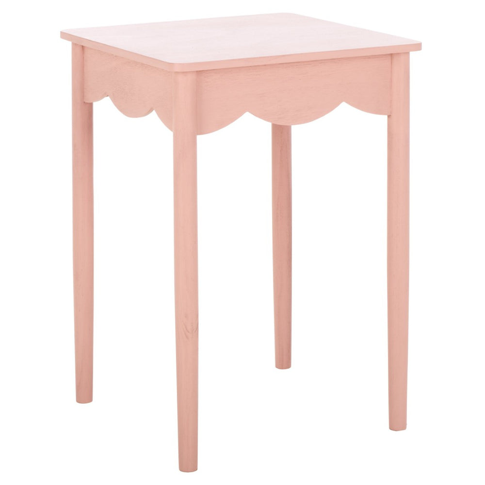 Safavieh Paislyn Accent Table - Stylish Pine Wood Side Table Perfect For Living Rooms, Bedrooms, Or Entryways Pink ACC5734E