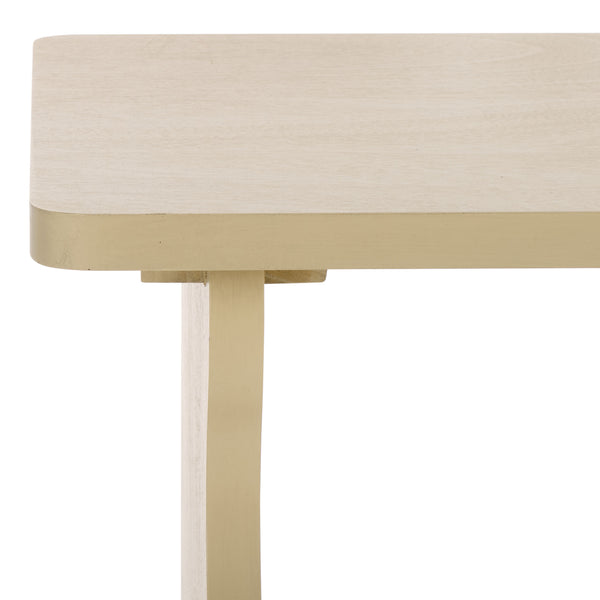 Safavieh Preslyn Accent Table - Elegant Design To Enhance Your Living Space With Warmth And Style Sand Pine Wood,Mdf Acc5735a