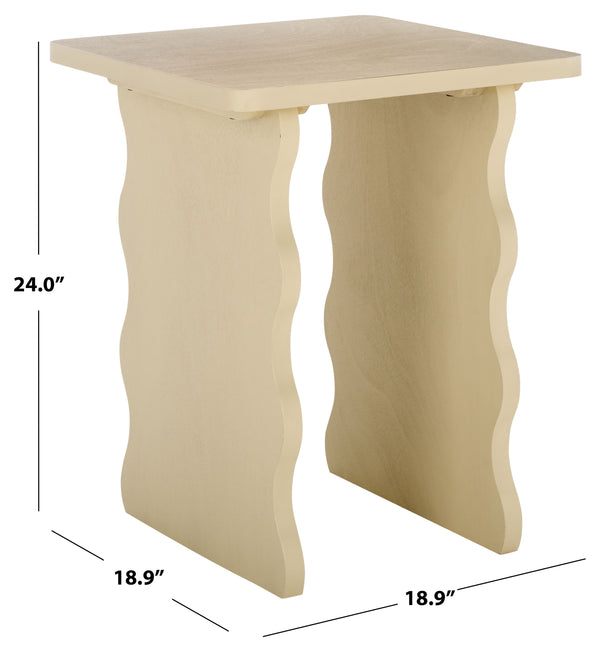 Safavieh Preslyn Accent Table - Elegant Design To Enhance Your Living Space With Warmth And Style Sand Pine Wood,Mdf Acc5735a