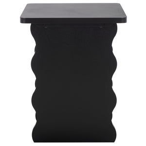 Safavieh Preslyn Accent Table - Elegant Design To Enhance Your Living Space With Warmth And Style Matte Black , Pine Wood,Mdf Acc5735b