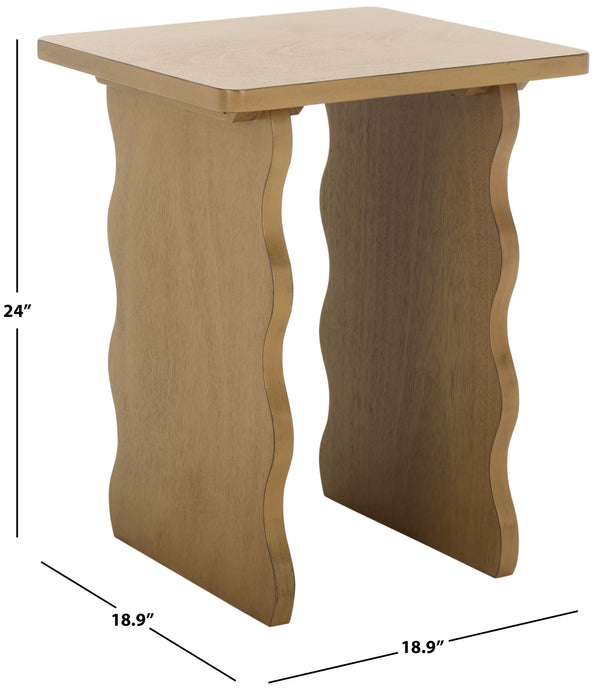 Safavieh Preslyn Accent Table - Elegant Design To Enhance Your Living Space With Warmth And Style Desert Brown Pine Wood,Mdf Acc5735c