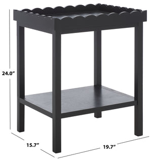 Safavieh Starlyn Accent Table - Elegant And Versatile Home Decor For Living Rooms, Bedrooms, And Entryways Matte Black , Pine Wood,Mdf Acc5736b