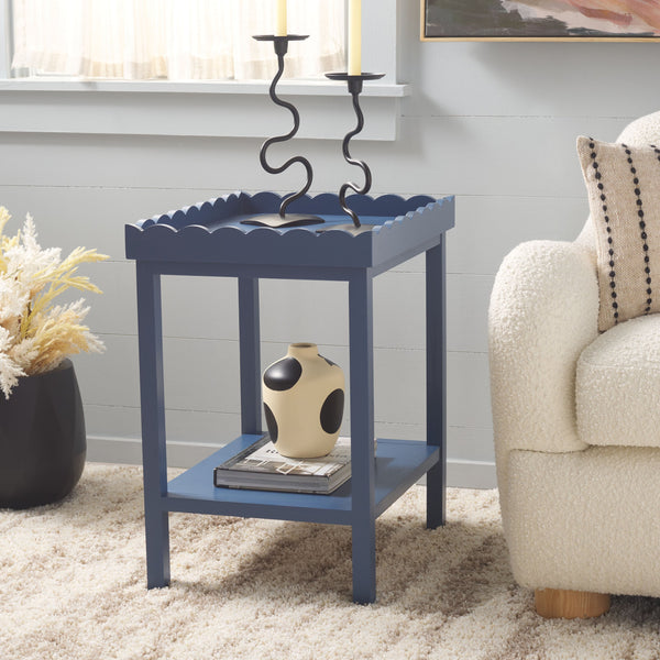 Safavieh Starlyn Accent Table - Elegant And Versatile Home Decor For Living Rooms, Bedrooms, And Entryways Blue Pine Wood,Mdf Acc5736d