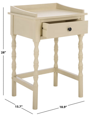 Safavieh Astaroth Accent Table - Scandinavian-Inspired Design For Versatile Living Spaces And Stylish Decor Sand ACC5737A
