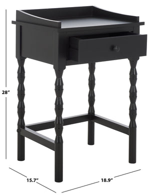 Safavieh Astaroth Accent Table - Scandinavian-Inspired Design For Versatile Living Spaces And Stylish Decor Matte Black ACC5737B
