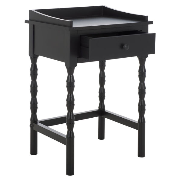 Safavieh Astaroth Accent Table - Scandinavian-Inspired Design For Versatile Living Spaces And Stylish Decor Matte Black ACC5737B