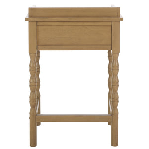 Safavieh Astaroth Accent Table - Scandinavian-Inspired Design For Versatile Living Spaces And Stylish Decor Desert Brown ACC5737C