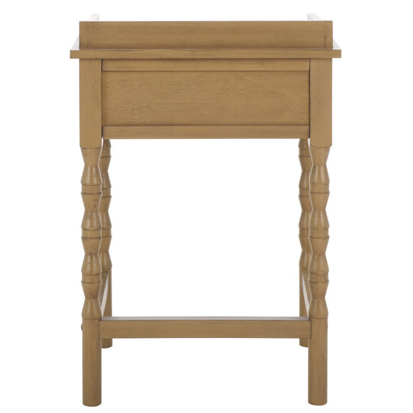 Safavieh Astaroth Accent Table - Scandinavian-Inspired Design For Versatile Living Spaces And Stylish Decor Desert Brown ACC5737C