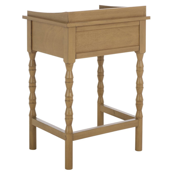 Safavieh Astaroth Accent Table - Scandinavian-Inspired Design For Versatile Living Spaces And Stylish Decor Desert Brown ACC5737C