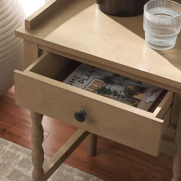 Safavieh Astaroth Accent Table - Scandinavian-Inspired Design For Versatile Living Spaces And Stylish Decor Desert Brown ACC5737C
